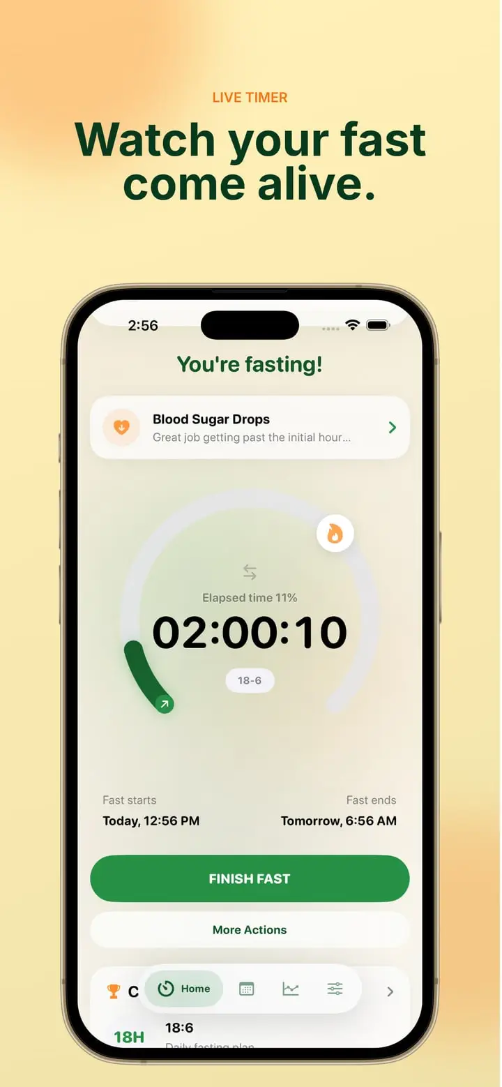 Fasting Tracker — Ekran 1