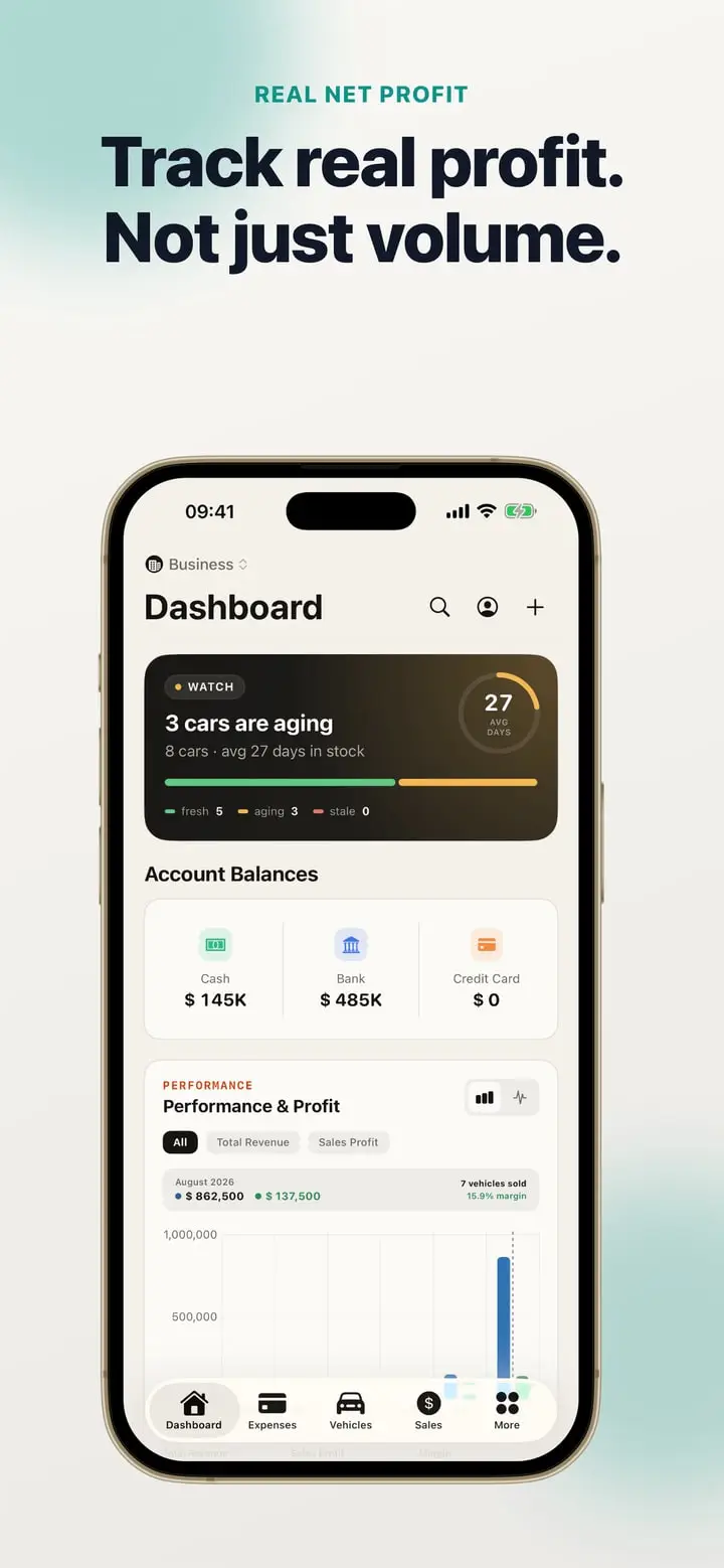 Car Dealer Tracker — Ekran 2