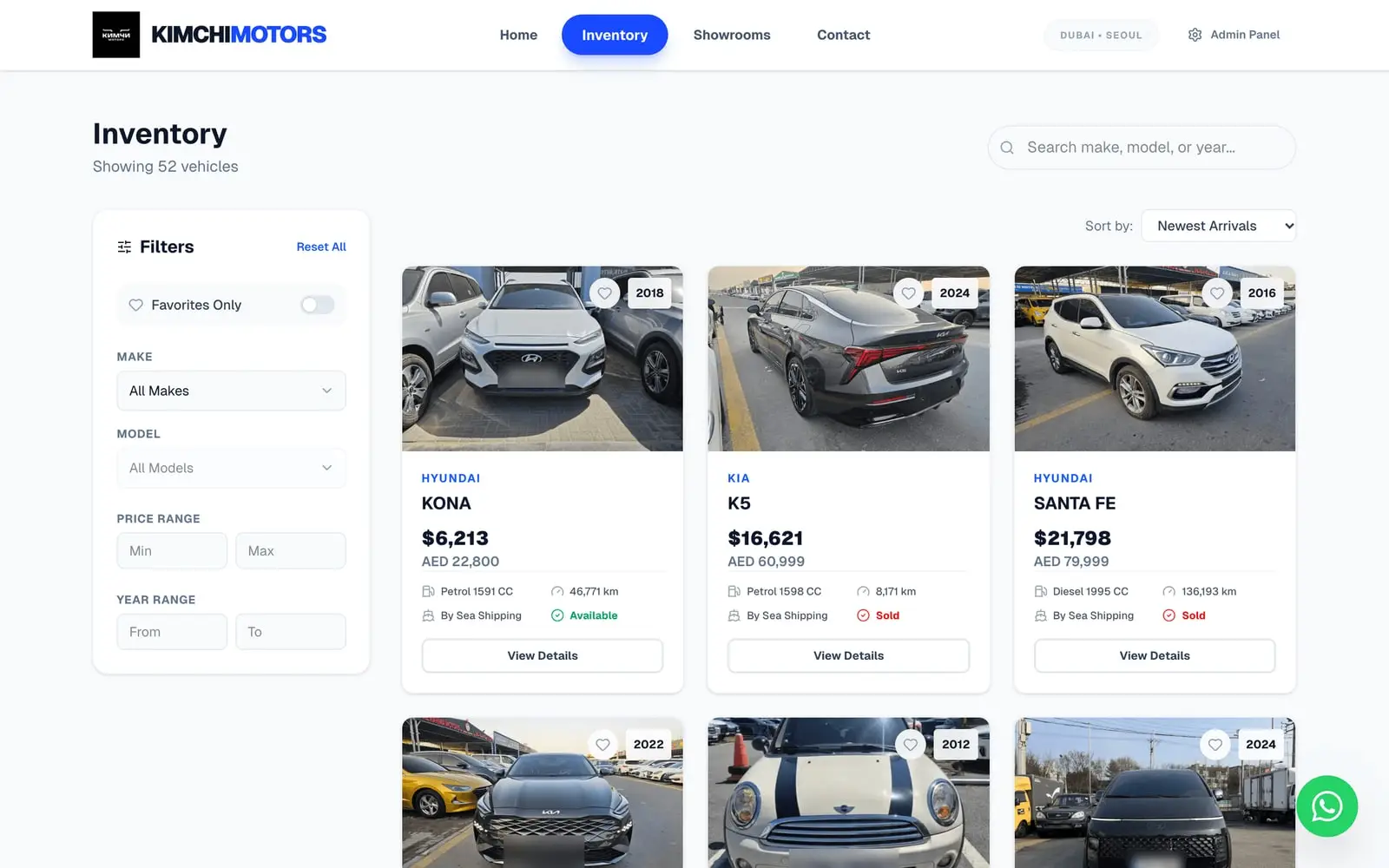 Kimchi Motors — Ekran 3