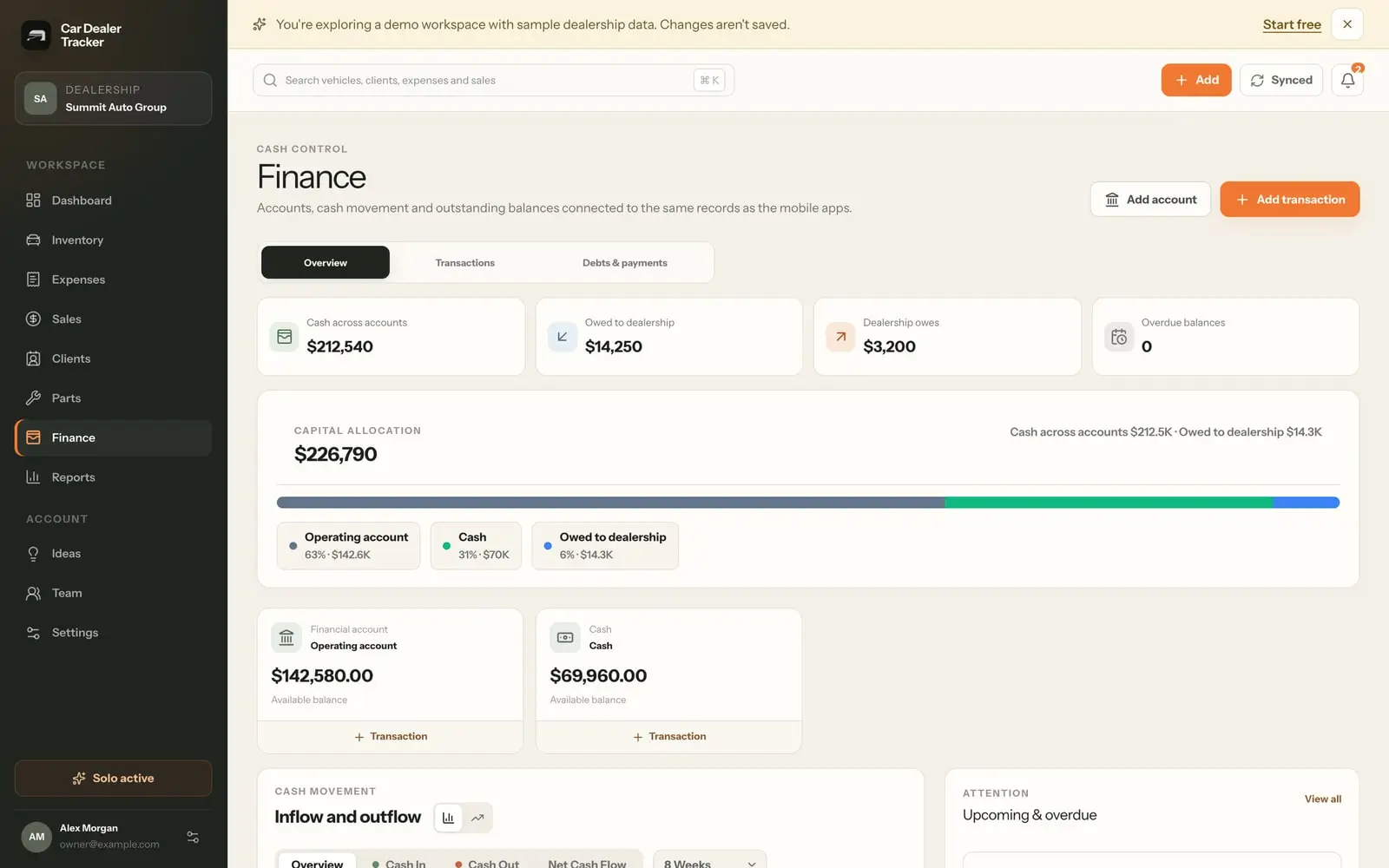 Car Dealer Tracker — Ekran 6