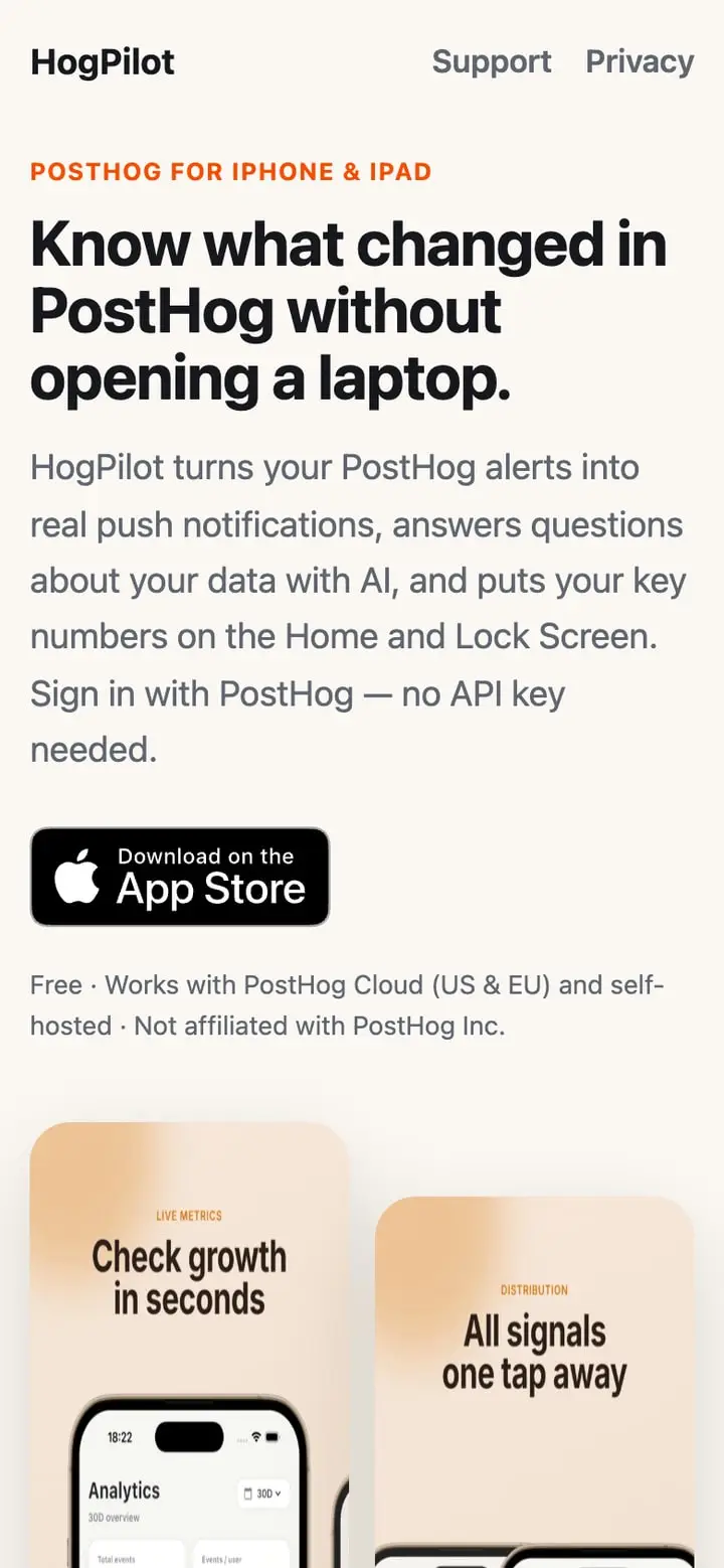 HogPilot — Ekran 1