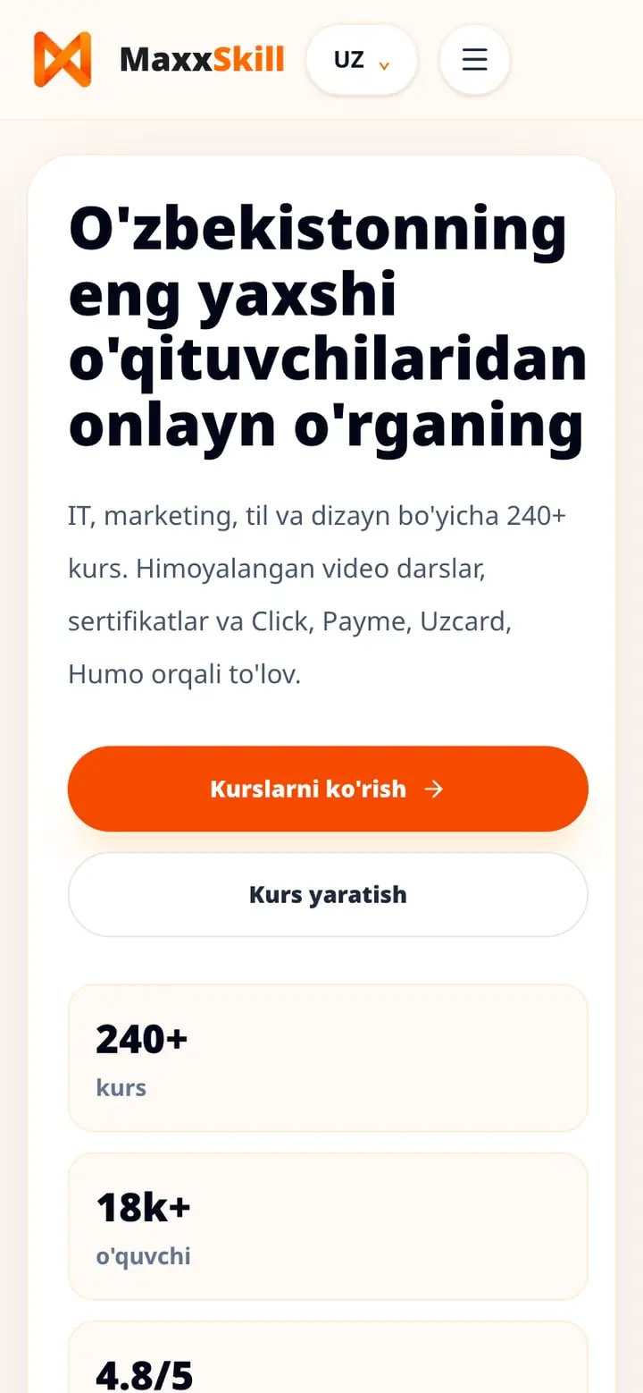 MaxxSkill — Ekran 1