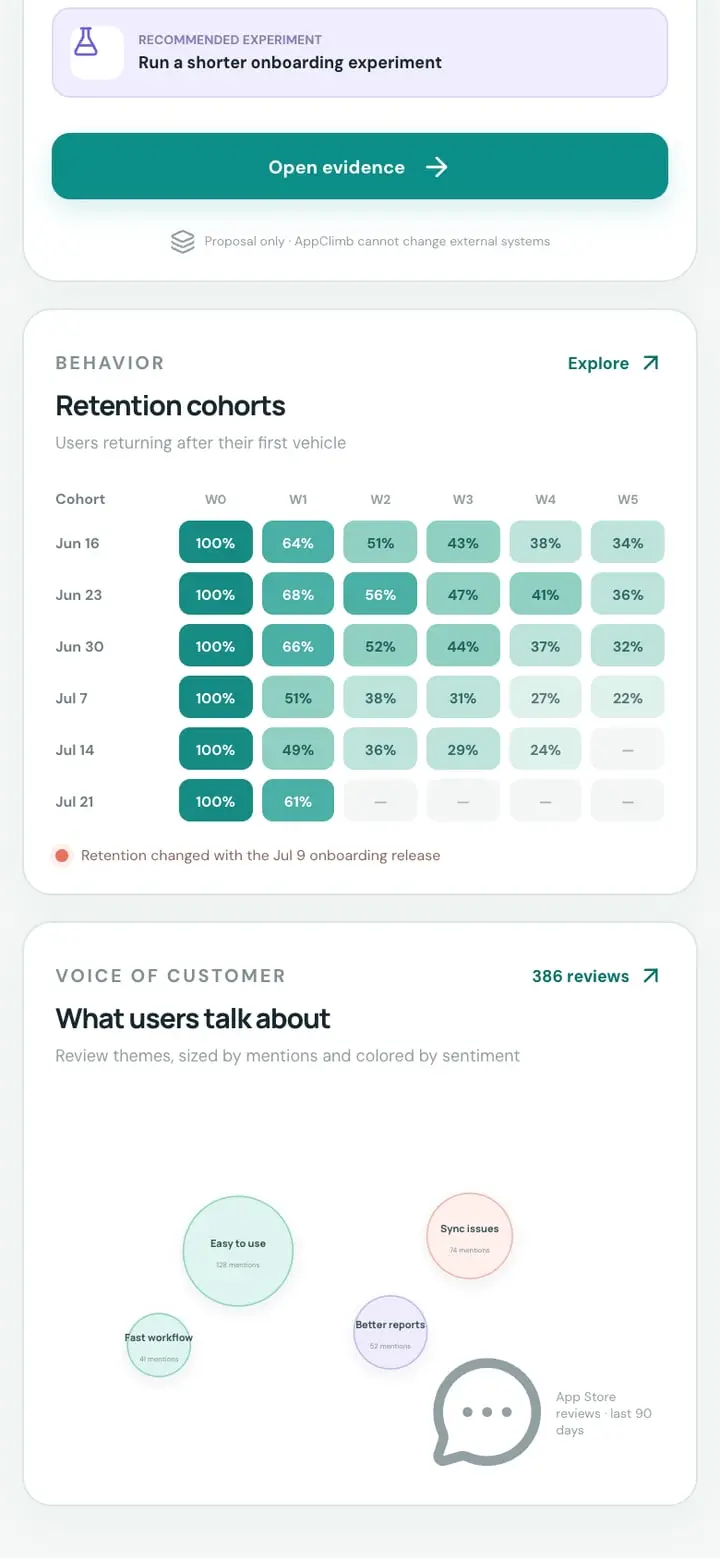 AppClimb — Ekran 4